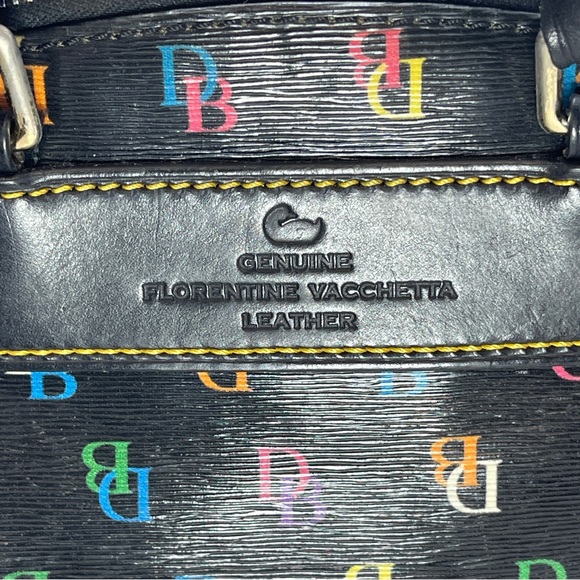 RARE Dooney & Bourke Rainbow “It Bag” | Y2K Vintage Satchel | Heart Tag - Picture 3 of 16